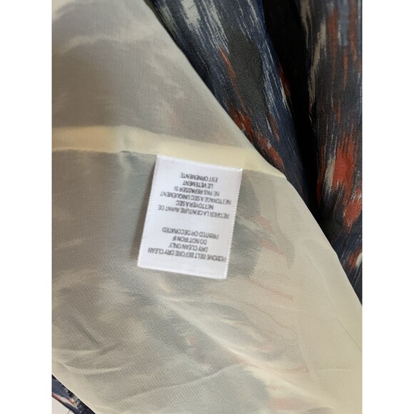 Joie 100% Silk Chiffon Spaghetti Strap Maxi Dress, Red, White & Blue,‎ Size M - Picture 13 of 14